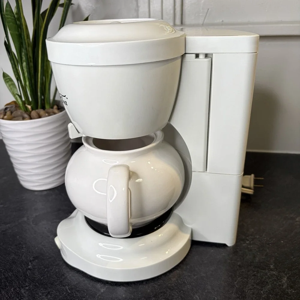 Mrs Tea by Mr. Coffee HTM1 Electric Hot Tea Pot Maker 30oz 6 Cup TESTED No Lid